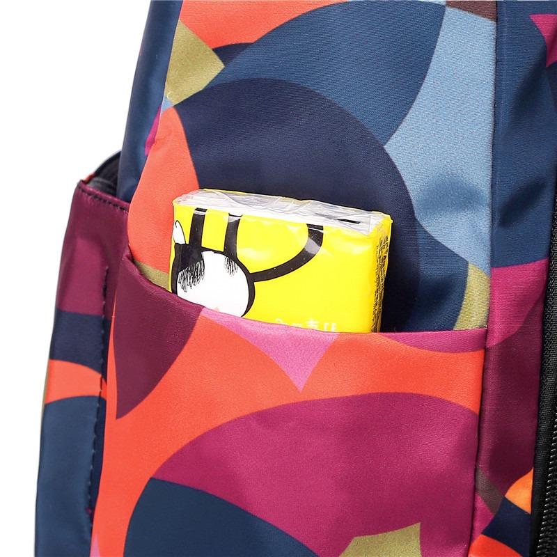 Backpack Women's Bag New Fashion Anti-theft Outdoor Leisure Travel Bag Printed Oxford Cloth School Bag
