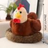 Chicken Mommy Farm Hen Plush with Henhouse Plushie with 10 Little Chicks Toys Gifts Surprise for Kids Birthday Party
