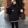 Autumn and Winter Down Cotton Jacket Korean Version Loose Hooded Short Cotton Jacket Fashion Women's Casual Warm Cotton Jacket