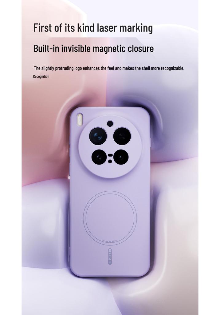VIVO X300 PRO Magnetic Skin-Feel Liquid Silicone Case, Full Coverage, Anti-Drop.