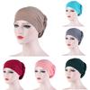 16-Color Muslim Under Cap Head Wrap - Crystal Linen Multicolor Chemotherapy Sleep Cap Headscarf.