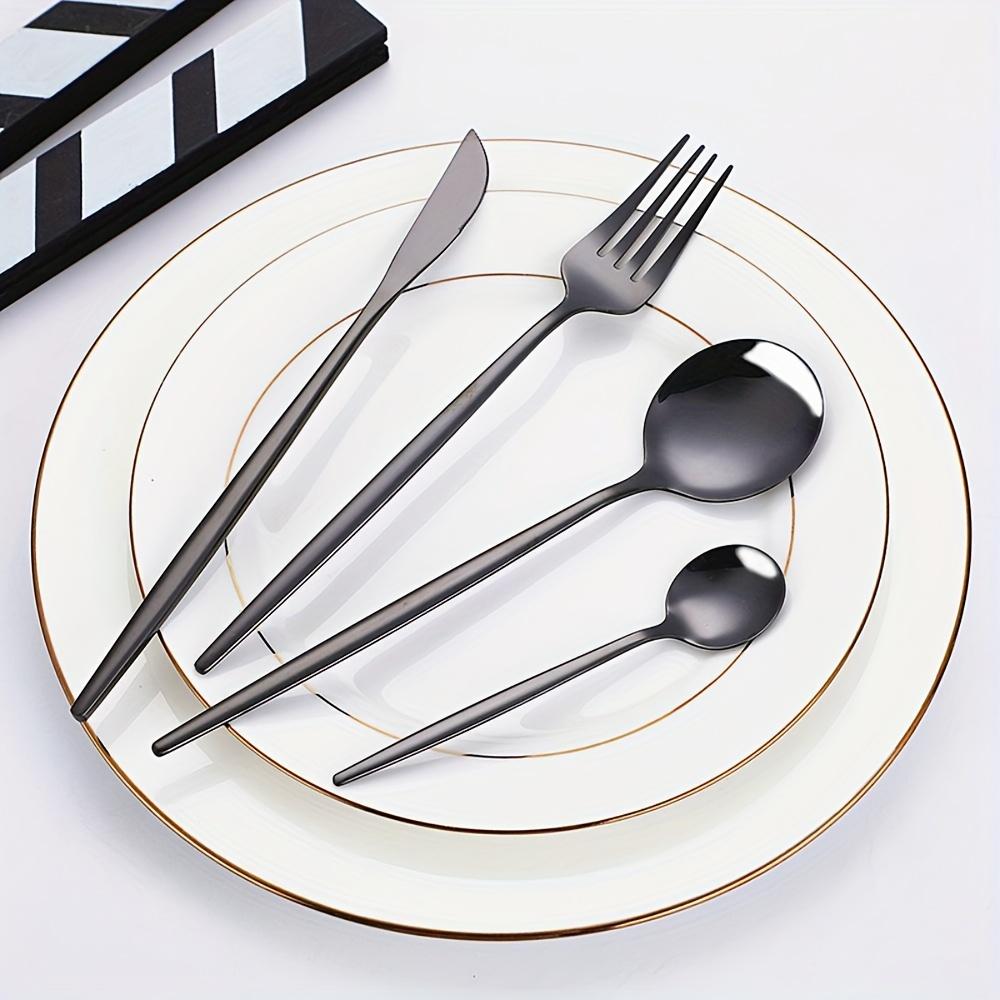 16-teiliges modernes Besteckset aus Edelstahl – langlebige, rostbeständige Utensilien für den Heim- und Restaurantgebrauch