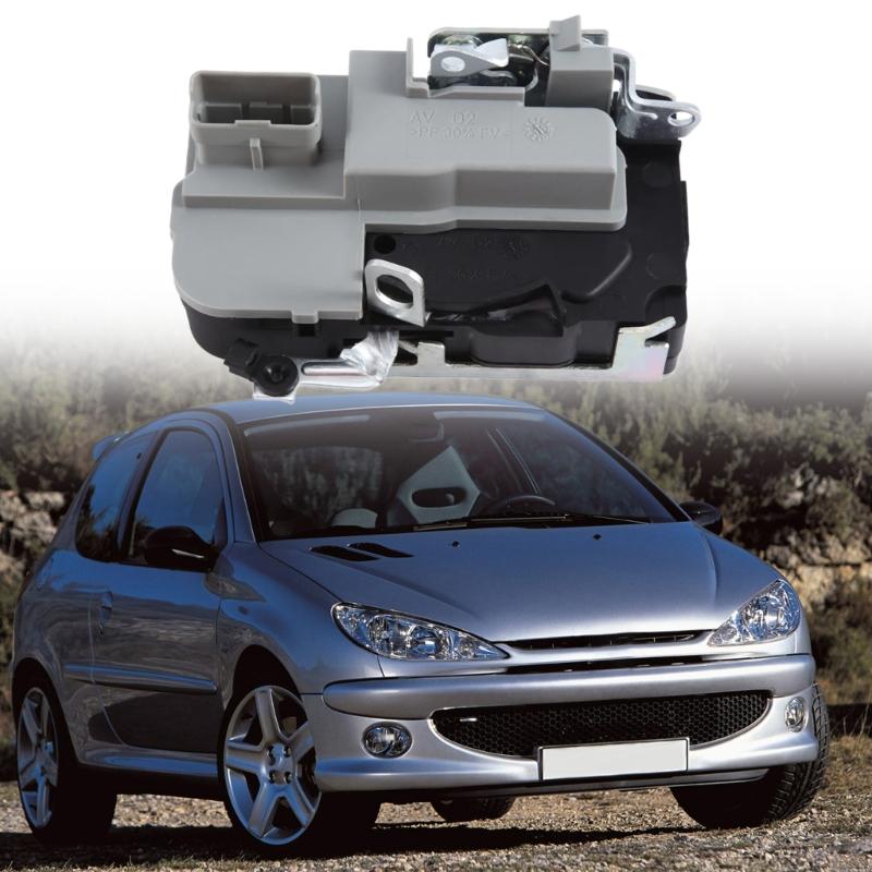 Siłownik zamka drzwi zasilany lewy/prawy do 206 3/5 206SW 206+ 9136S7 9135R9 Zespół zamka drzwi