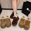 Low-top Snow Boots Birkenstocks Winter Thick-soled Warm Fluffy Piled Thickened Cotton Shoes