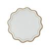 Faux Leather Scalloped Placemat Heat-Resistant Non-slip Heat Insulation Waterproof Dining Table