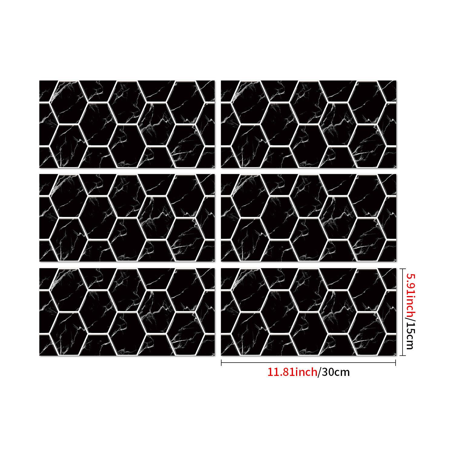 

6Pcs Limestone simulated brick pattern wall sticker self-adhesive waterproof room decoration sticker wall decoration 30x15cmX6Pcs