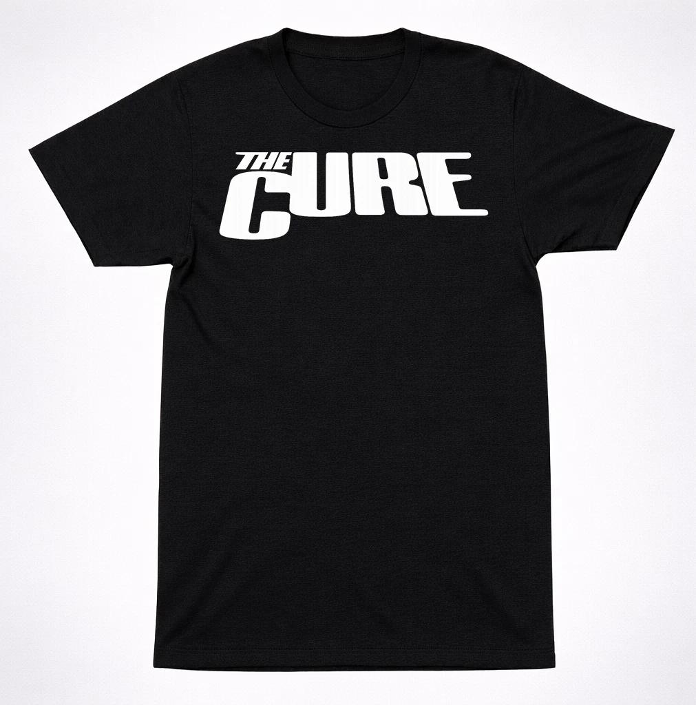 The Cure Classic Bold Logo Shirt New Wave Gothic Rock Music Tee 4XL