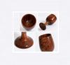 TreegoArt Wooden Wine Drinking Cups Beer Glass Set Wine Glass Tableware Kitchen Tools Bar Accessories Home Decor- 140 ML Each, (Pack Of 2 Pcs)