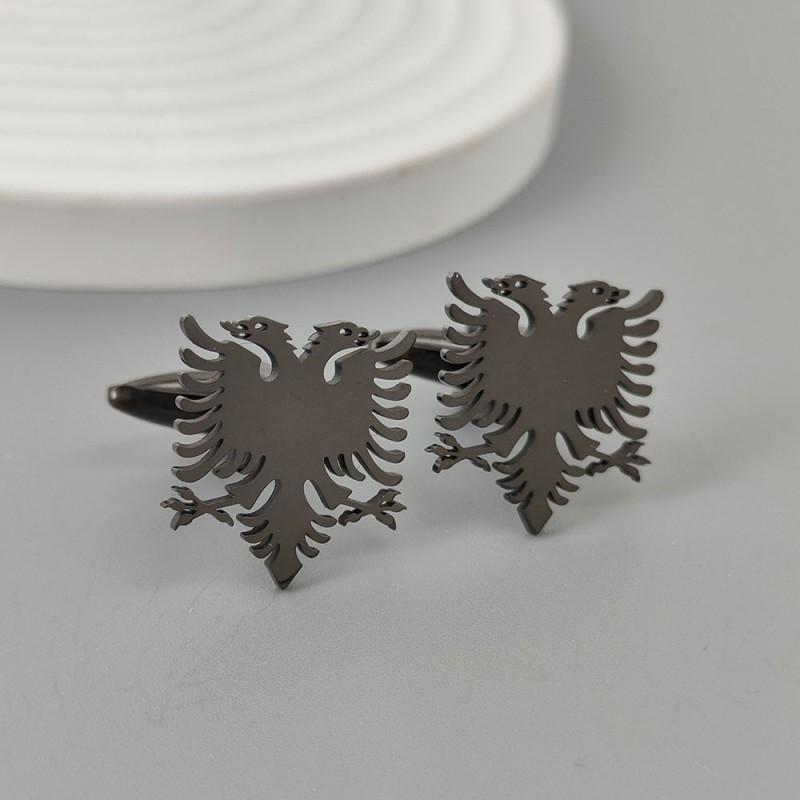Double Headed Eagle Brooch Cufflinks Retro Versatile Men's Suit Coat Accessories