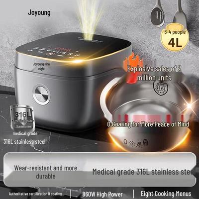 Joyoung Acero Inoxidable 316L Recubrimiento 0 4L Olla Arrocera Enchufe CN (adaptador incluido)