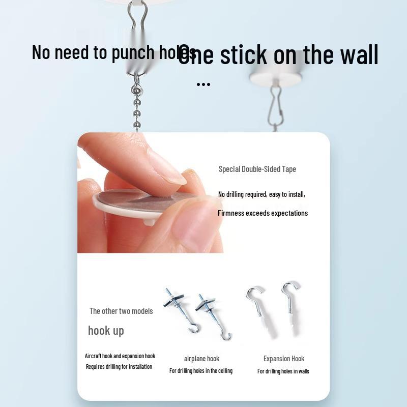Hanging Flag Pole Set: 60CM Three-Piece Poster Hook for POP Advertising