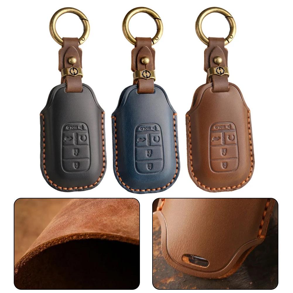 Key Cover Leather Key Case For Accord Civic CR-V Pilot HR-V Sport 2026-2026 Car Accessories Decoration Key Case