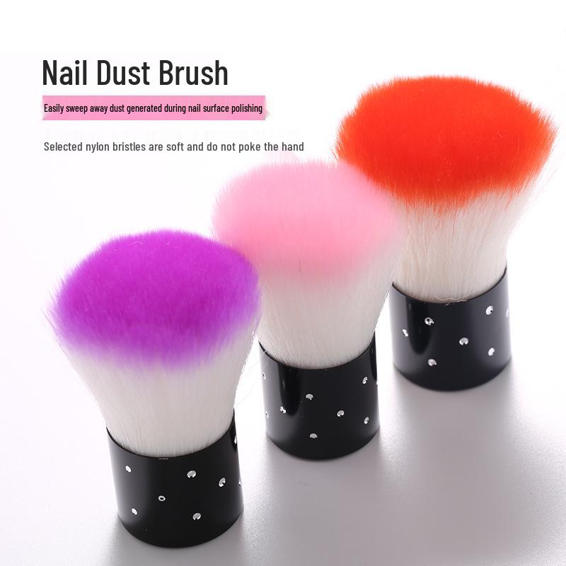 Nail & Makeup Mushroom Head Dust Brush for Art, Powder, & Blush
