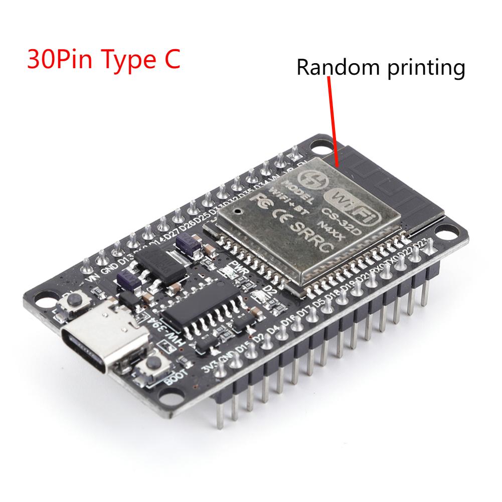 ESP32 WROOM-32 Entwicklungsboard TYPE-C Micro USB WiFi Bluetooth Ultra-niedriger Stromverbrauch Dual-Core Drahtlos-BT-Modul 30 Pin