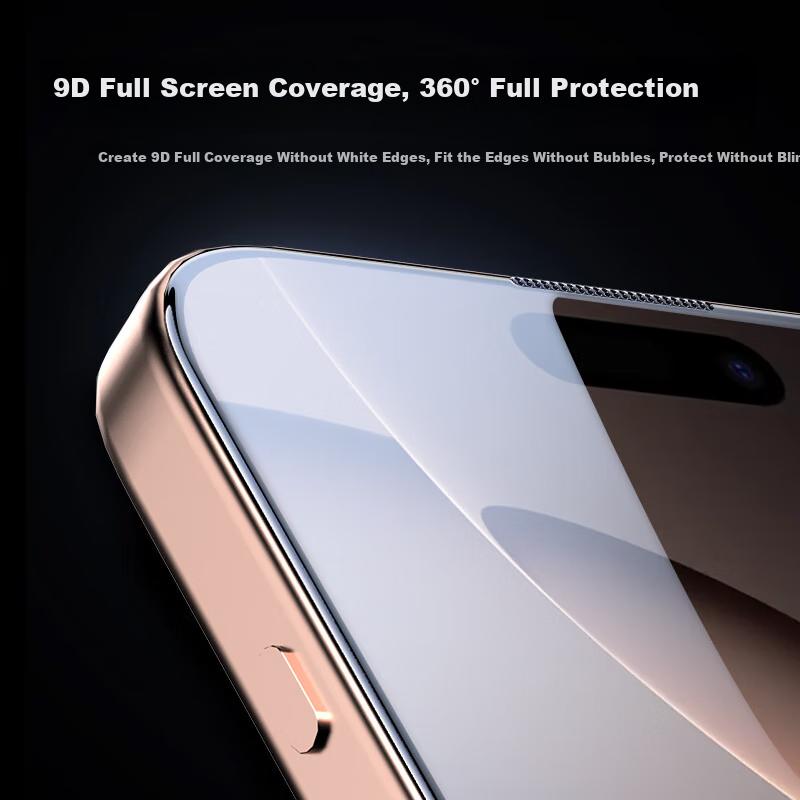 2 Full-Screen HD Film Tempered Glass Screen Protector for IPhone 16 Pro, Full Coverage Anti-Dust Shatterproof for Apple 16 Pro Smartphone