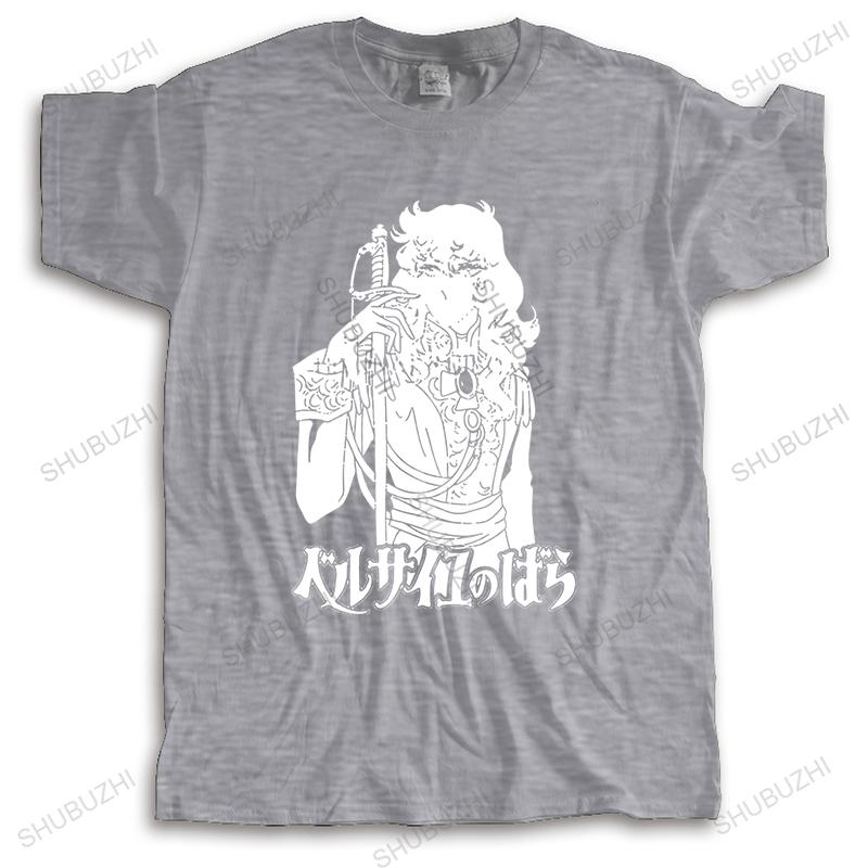 Unisexs Rose Of Versailles T Shirts Short Sleeves Cotton Tshirt Unique Tshirt Casual Kawaii Unisexga Lady Oscar Tees Slim Fit Clothes