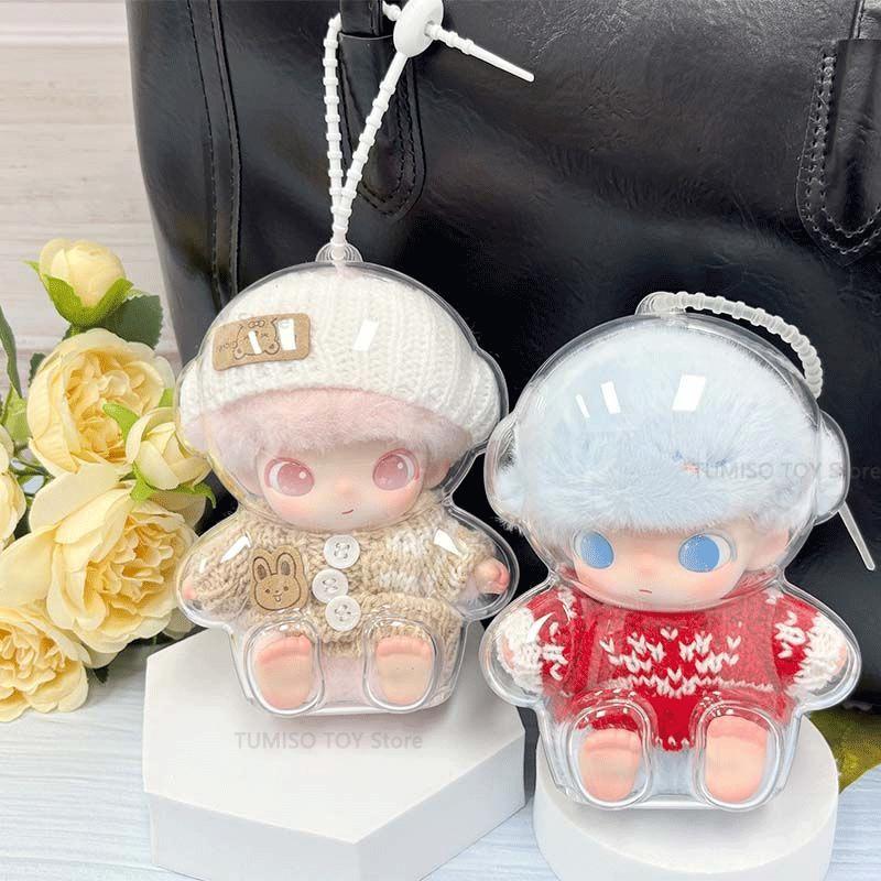 Transparent Case For Dolls Acrylic Storage Protective Cover Vinyl Doll Display Bag Portable Organizer Box DIMOO Kid Friendly Entertaining Fun Safe