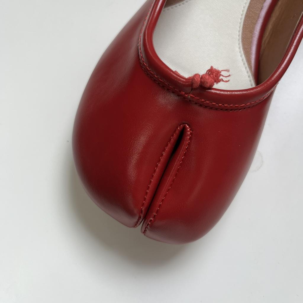 Fashion IPPEUM Women Ballets Flats Split Toe Mary Janes Black Plus Size 44 Dress Loafers Shoes Dropshipping Balerinas De Mujer