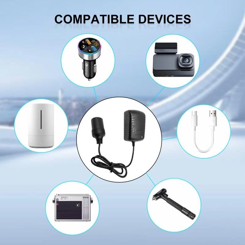 AC 110V/220V DC 12V 2A for Car Cigarette Lighter Power Adapter Socket 220V To 12 V Volt Charger Converter Home Parts US/EU/UK/AU