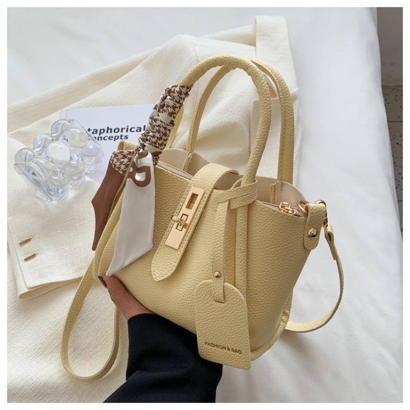 New Trendy Vegetable Basket Bag Female Messenger Bag Large Capacity Portable Bucket Bag