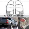 Chrome Rear Lamp Covers Trim For Isuzu Dmax D-max D Max 2003 2004 2005 2006 2007 Tail Light Hoods Car Decoration Accessories