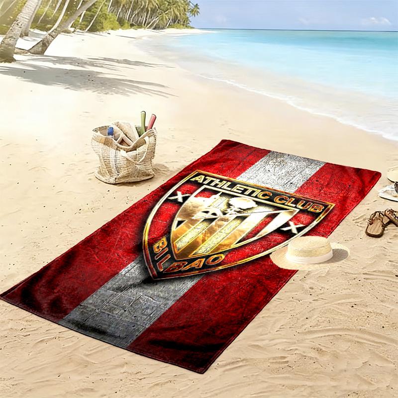 Telo Mare Stampato Athletic Club de Bilbao, Telo Grande Morbido Asciugatura Rapida per Spiaggia Campeggio Nuoto