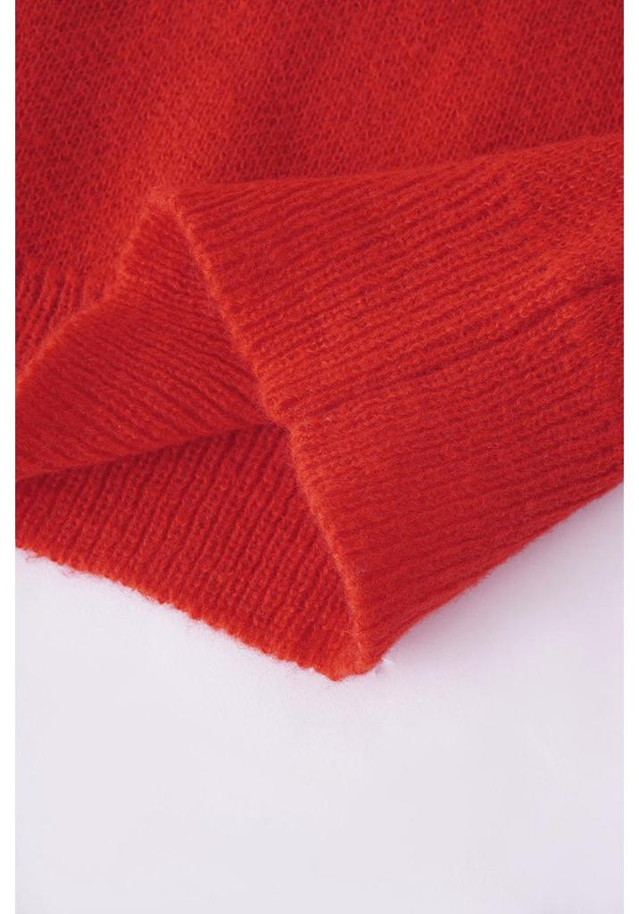 Unisex Jacquard Cat Knit Sweater - Warm Round Neck Base Layer
