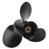 Boat Motor Propeller 3 Blades 14 Spline Teeth Right Rotation Aluminum Alloy for 9.9‑20HP Outboard Engines