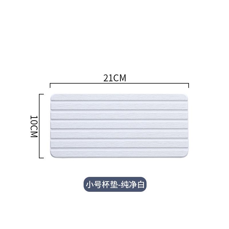 1/2 ks Vodotěsné Diatomitové Podložky s Drážkami Koupelnové Vanity Podnosy Okamžitě Suchý Organizér na Umyvadlo Vodotěsná Podložka