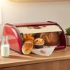 Iron Bread Bin With Ventilation Holes Rustproof Bakeware Organiser For Freshness Preservation And Easy Access