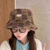 1pcThe New Pot Hat Is A Versatile Choice for Women In Autumn and Winter.It Features A Warm Sheepskin Fisherman Hat A Fashionable
