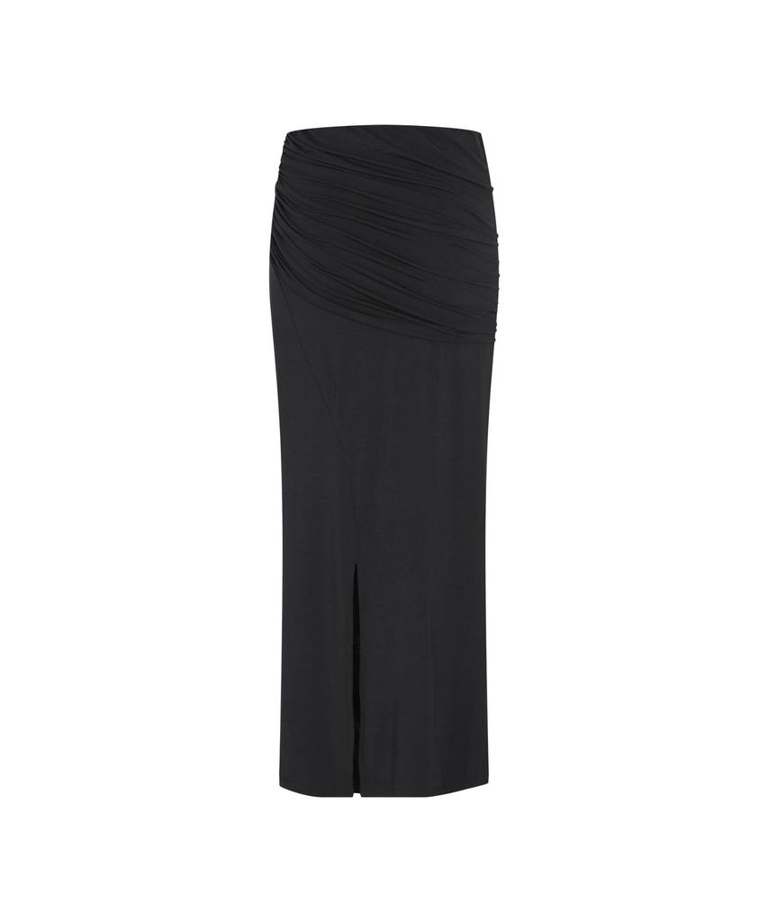 MONDAYFLOW Jersey Fluid Skirt_Black