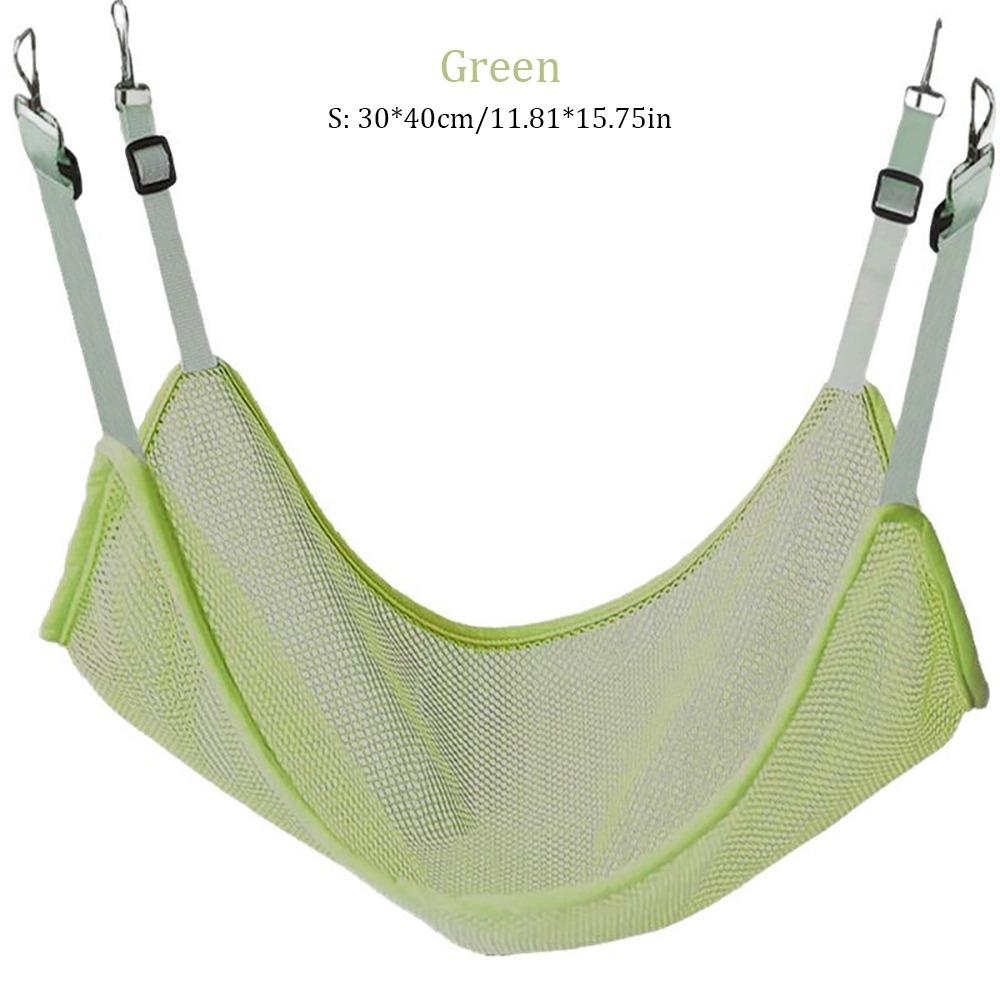 

Breathable Pet Hammock Mesh Pet Sleeping Resting Bed Comfortable Cat Dog Hanging Nest Indoor Green/S:30*40cm