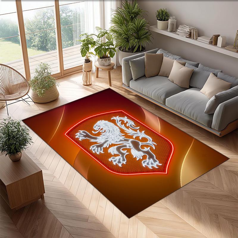 Tappeto in Velluto di Cristallo con Stampa Calcio Aston Villa, Comodo Assorbente d'Acqua Antiscivolo Tappeto per Pavimenti Interni