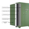Heavy-Duty Biometric Double-Door Weapon Safe