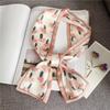 Luxary Brand Design Flower Print Silk Scarf for Women Fashion Hair Headband Foulard Lady Skinny Bag Scarves Neckerchief Tie