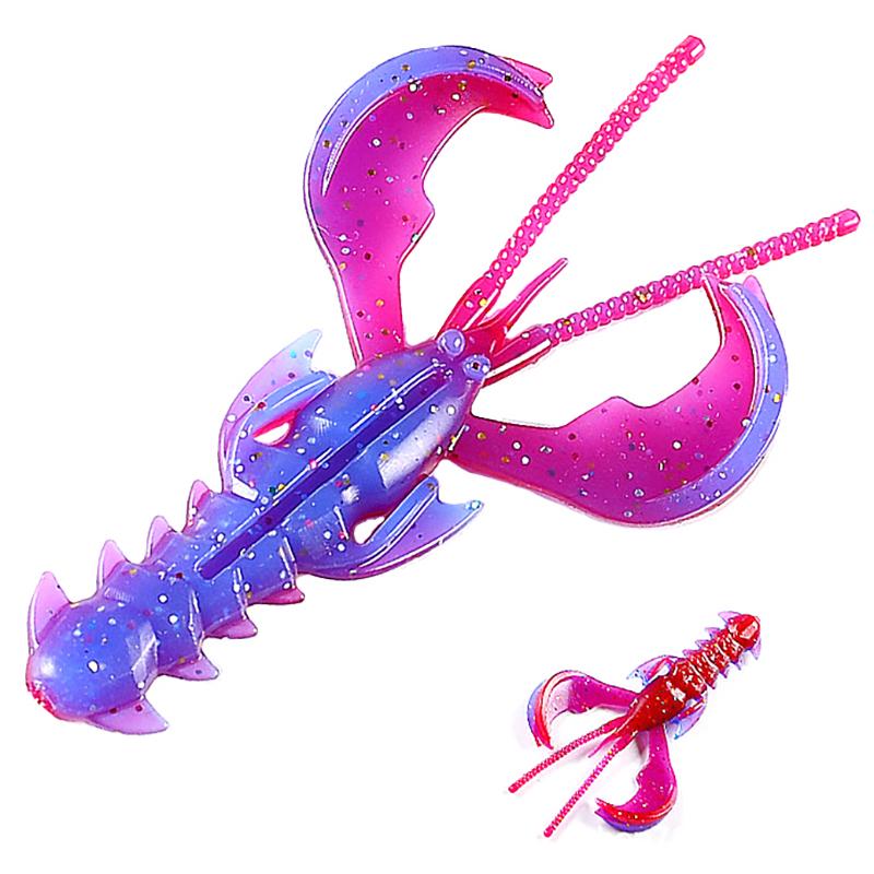 

10 шт., мягкие приманки в форме креветок, 65 мм, 1,36 г, приманки, реалистичный внешний вид, мягкие и вкусные