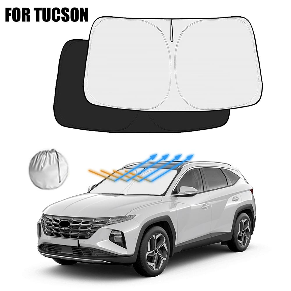Pro Hyundai Tucson 2026 2026 2026 2026 Kryt sluneční clony na čelní sklo auta Sluneční clona na přední okno Clona Ochrana interiéru vozu proti UV záření