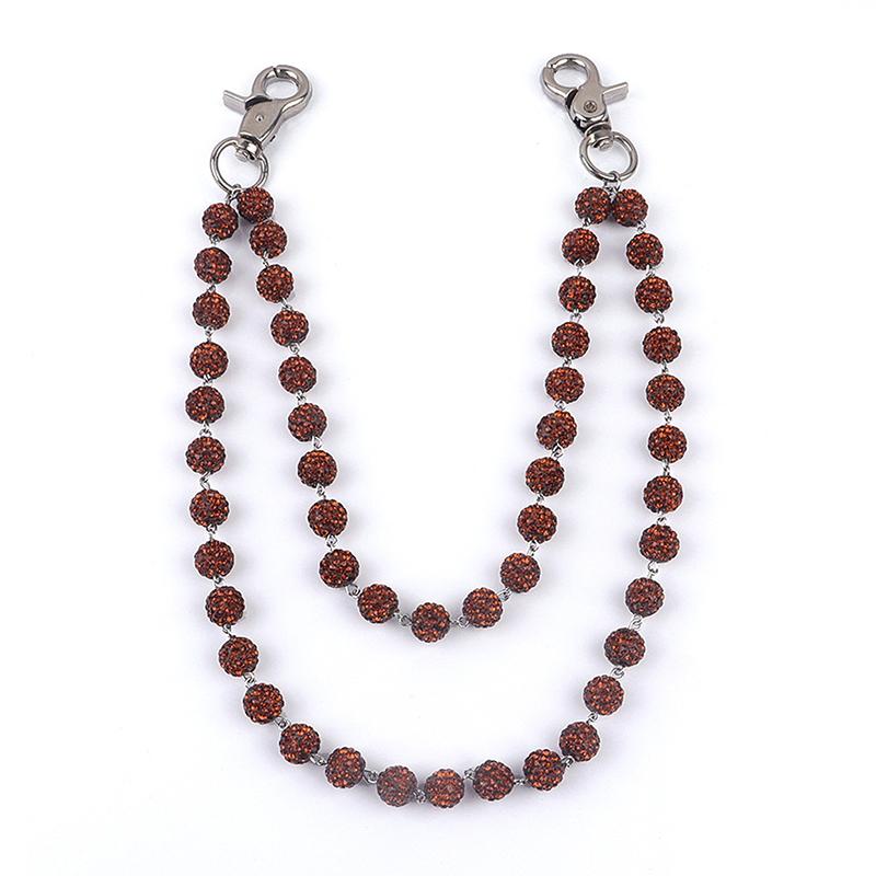 Hip-Hop Pants Chains High-Quality Ball Beads Waist Chains Simple Jeans Chain  Pants Chain Clothing Accessories Gifts