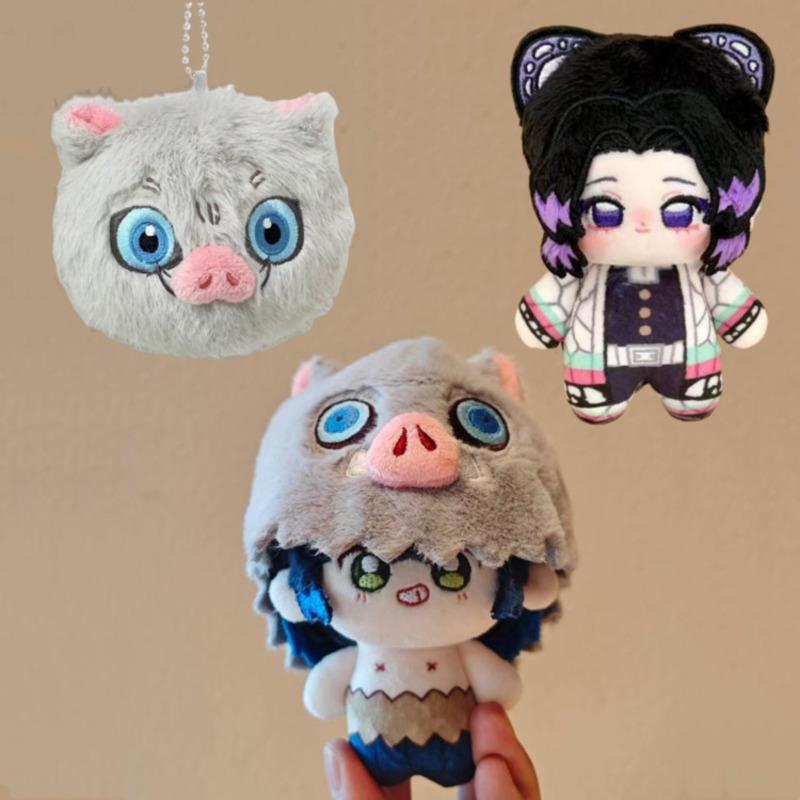 Nieuw Demon Slayer Kimetsu No Yaiba Pluche Hashibira Inosuke Kochou Shinobu Pluche Hanger Kawaii Anime Periferieën Poppetje Speelgoed Cadeau