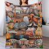 Copenhagen In Denmark Throw Blanket Warm Plush Fuzzy Blanket for Living Room