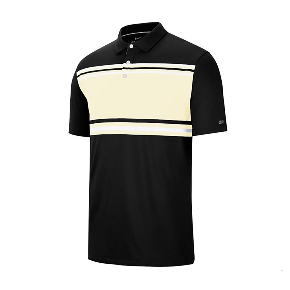 

Рубашка-поло в полоску для гольфа Nike Dri-Fit Player, мужские топы, черные BV0471-010 S
