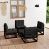 Day and Night - Day and Night 5-piece Garden Furniture Set and Solid Pine Wood Cushions