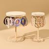 Fashionable Adjustable Sturdy Wood Necklace Holder Creative Jewelry Display Stand Portable for Space Saving Storage