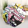 Hello Kitty,Sanrio Characters Automatic Folding Umbrella-Simple 8-Rib Design, Bright Cartoon Pattern, Durable Iron Frame, Suitable For Trave