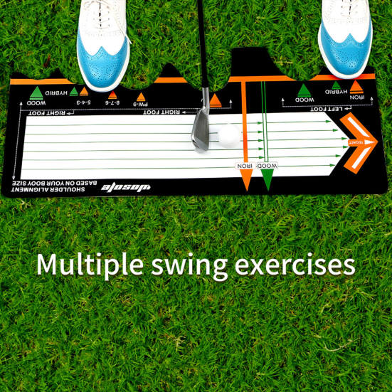 Golf Station Board Korektivní držení těla Skládací Golfový švih Trenér Cvičební podložka Tréninková podložka pro milovníky golfu