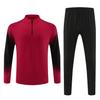 Unisex Autumn-Winter Football Training Half-Zip Jacket & Jersey Set
