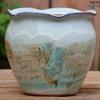 Vaso per Succulente in Ceramica Grezza Fatto a Mano - Fioriera Orchidea Intagliata con Ampia Bocca