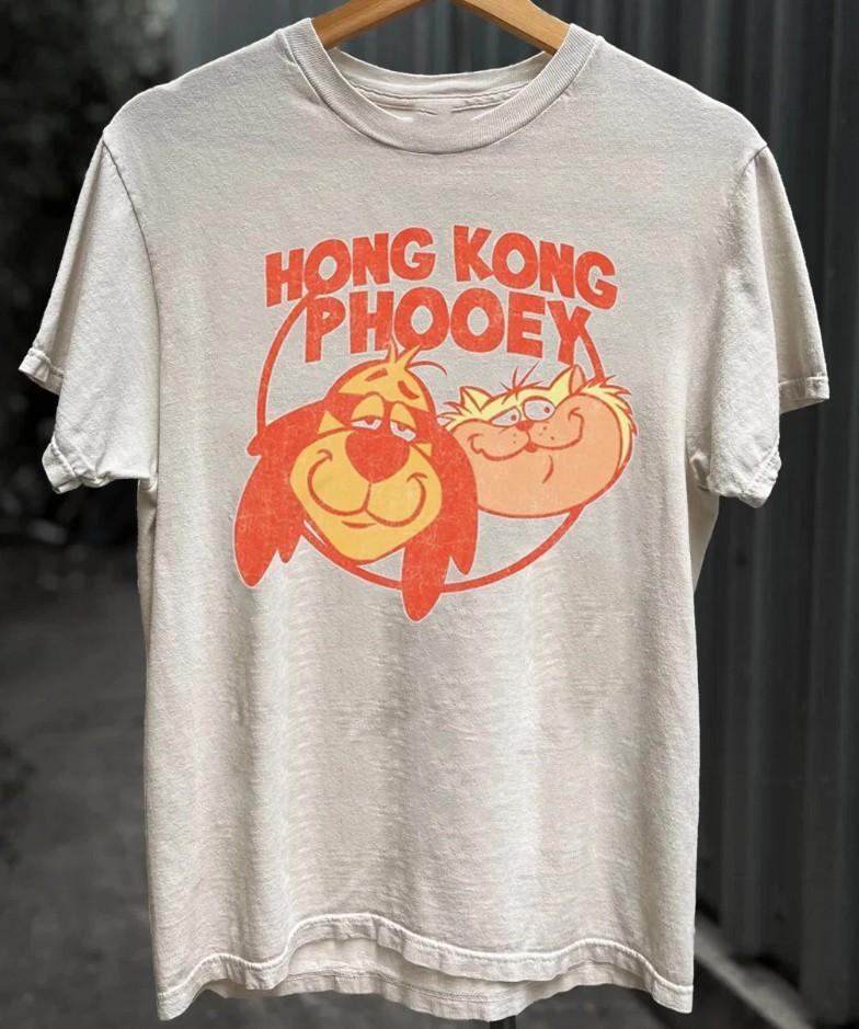 Vintage Hong Kong Phooey cartoon short sleeve sand color shirt KV37186 Unisex T-Shirt XL
