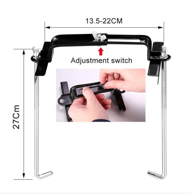 Car Universal Battery Bracket Adjustable Battery Fixed Holder + Base Tray, Size:34.5cm Base + 27cm Bracket
